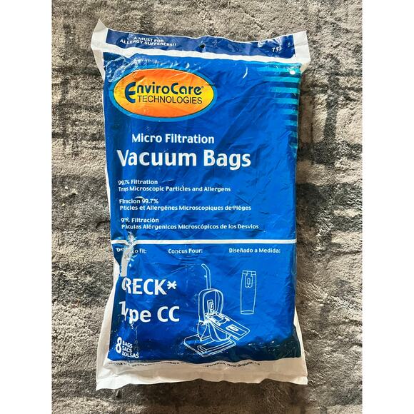 Replacement Micro Filtration Vacuum Cleaner Bags Oreck Type CC 8pack - Picture 1 of 4
